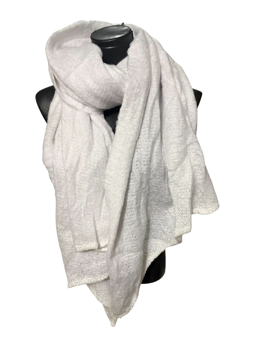 Écharpes unies à bout en pointe